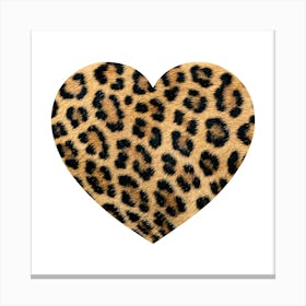 Leopard Heart Fur Canvas Print