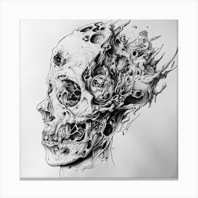 Skull Head Canvas Print