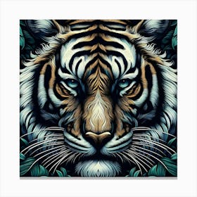 Majestic Tiger: Strength, Beauty, Wilderness Canvas Print