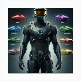 Futuristic Man 221 Canvas Print