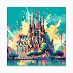 Sagrada Familia Barcelona 3 Canvas Print