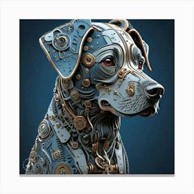 Steampunk Dog Canvas Print