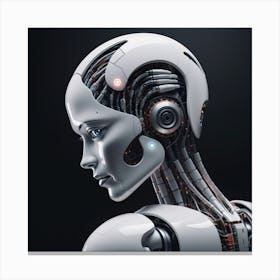 Cyborg Woman 44 Canvas Print