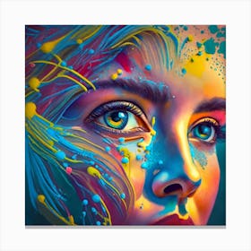 Title Vivid Veil 2 Canvas Print