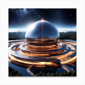 Futuristic Dome Canvas Print