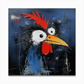 Crazy Rooster 7 Canvas Print