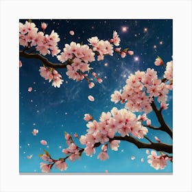 Default Image Digital Artwork Featuring Cherry Blossom Petals 0 Canvas Print