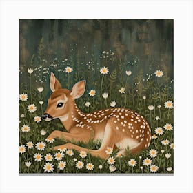 Fawn Fairycore Painting 3 Canvas Print