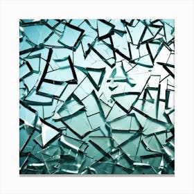 Broken Glass Background 7 Canvas Print