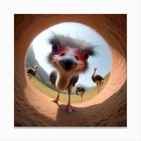 Ostrich 3 Canvas Print