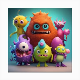 Monsters, Inc Canvas Print