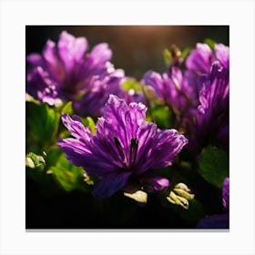 Purple Flowers 1 Canvas Print