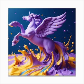 Unicorn Splash Canvas Print