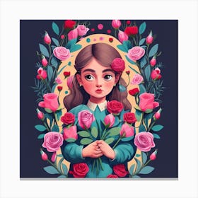 Cute girl2 Canvas Print