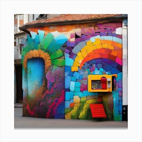 Colorful Street Art Canvas Print