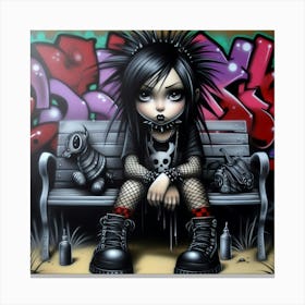 Punk Girl Canvas Print