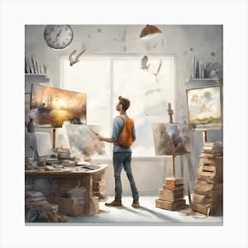 Studio Canvas Print