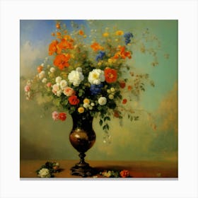Flowers 8k Resolution Concept Art By Gustave More (2) Canvas Print