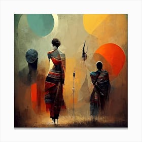 BB Borsa High class Africa Paint Art Canvas Print