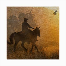Sunset Cowboy Canvas Print