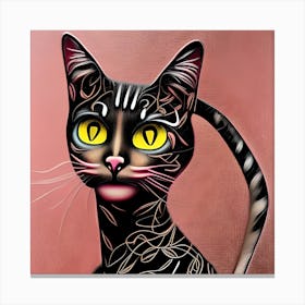 Elaborate Cat Canvas Print