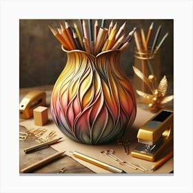 Pencil Vase Canvas Print