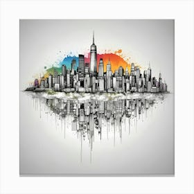 New York City Skyline 99 Canvas Print