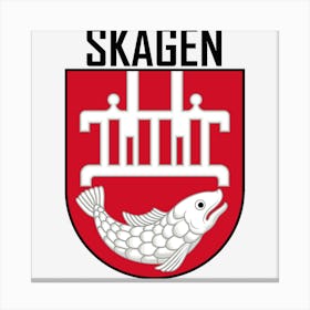 Skagen Coat Of Arms Canvas Print