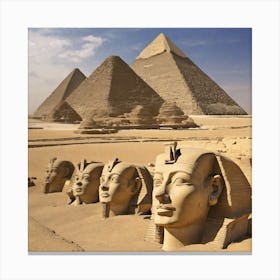 Egyptian Pyramids 1 Canvas Print