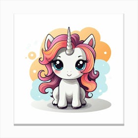 Cute Unicorn 512 Canvas Print