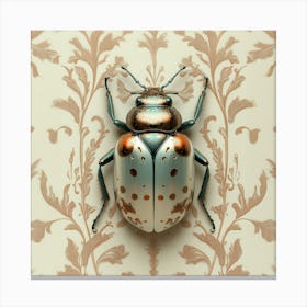 Jewerly beetle vintage poster Canvas Print