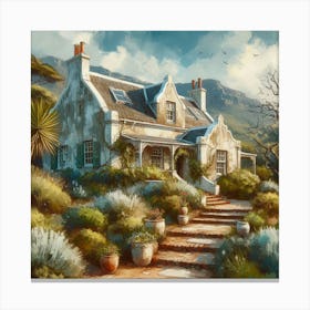 Cottage In The Mountains Canvas Print