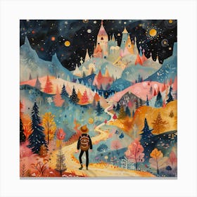 Adventurous Whimsical Wanderlust Canvas Print