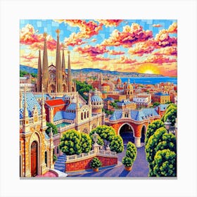 Flux Schnell Vibrant Mosaic Artwork Depicting The Iconic Citys 0 Toile