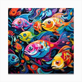 Colorful Fishes 2 Canvas Print