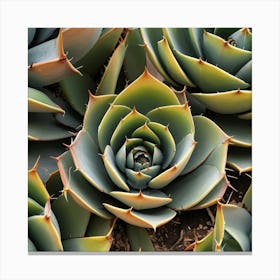 Default Hypnotic Agave Plant Art 2 Canvas Print