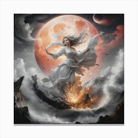 Wrath Of The Moon Canvas Print