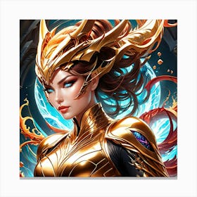 Golden Warrior lkj Canvas Print