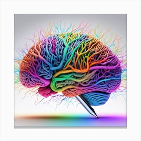 Colorful Brain 43 Canvas Print