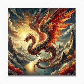Dragon In The Sky 1 Canvas Print