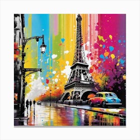 Paris Eiffel Tower 9 Canvas Print