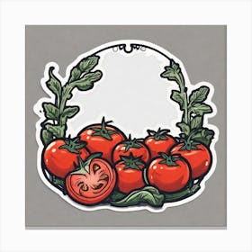 Tomato Painting Canvas Print