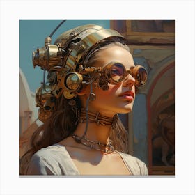 Steampunk Girl 6 Canvas Print