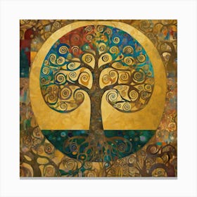 Gustav Klimt "Tree of Life," 6 Canvas Print