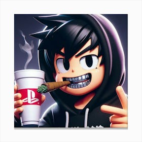 Smokin' Canvas Print