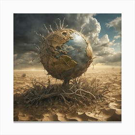 Earth In The Desert 6 Canvas Print