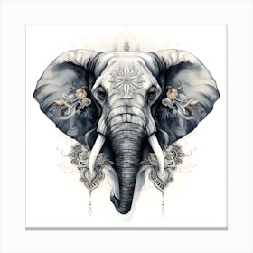 Elephant Series Artjuice By Csaba Fikker 015 Canvas Print