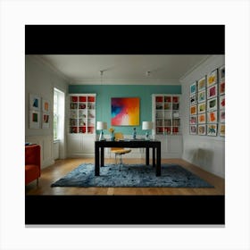 Home Office Canvas Print