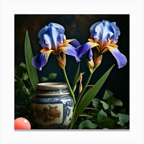 Blue Iris Canvas Print