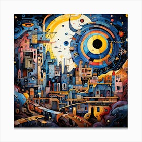 City Of A Thousand Planets Canvas Print